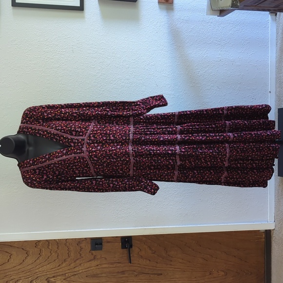 🍋✨ Free People take a little time floral midi dress size 10 - Picture 3 of 7